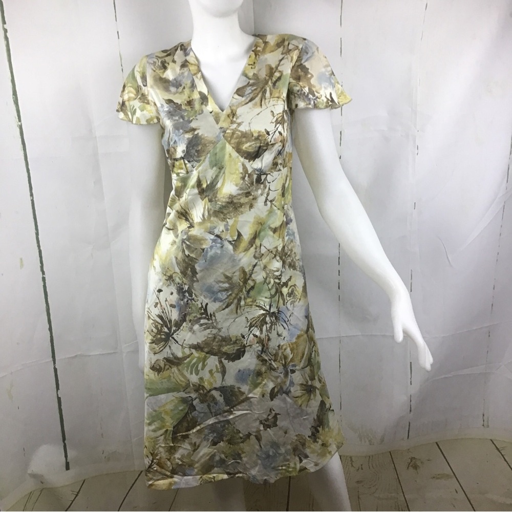 Vintage La Rochelle Women’s Waterfall Colors Cottagecore Dress Sz. 10